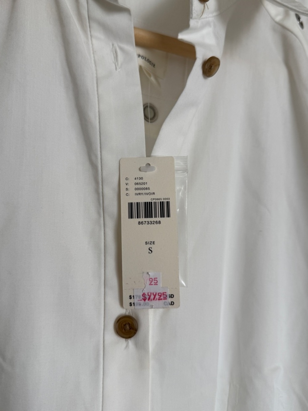 By Anthropologie Long-Sleeve Pleated Mini Shirt Dress - Picture 7 of 8